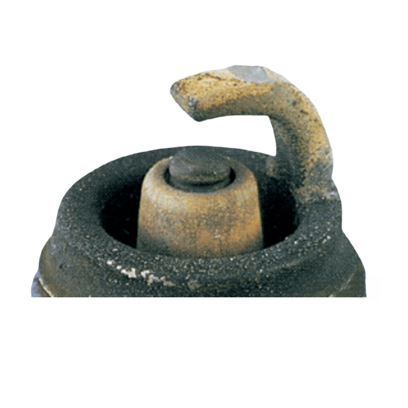 Heavy wear on the center electrode