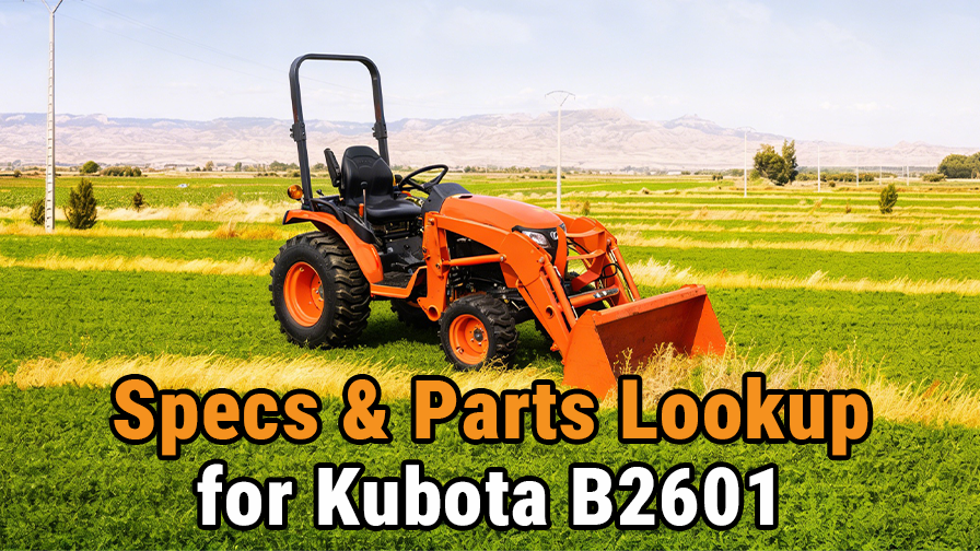 Kubota B2601 Specs & Parts Lookup