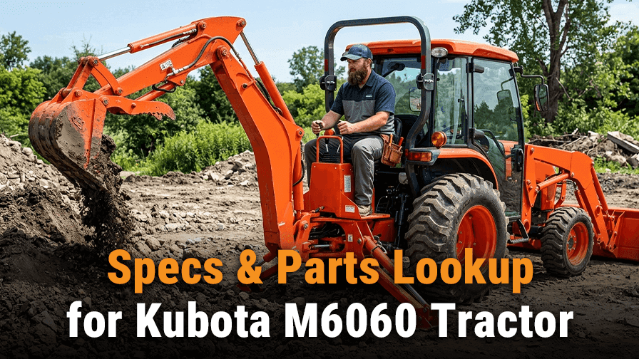 Specs & Parts Lookup for Kubota M6060 Tractor