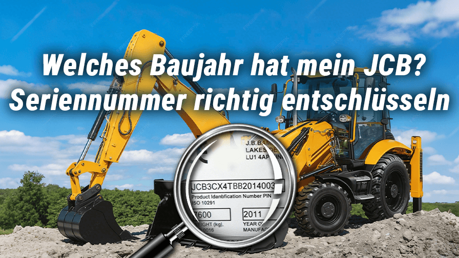 Welches Baujahr hat mein JCB? Seriennummer richtig entschlüsseln