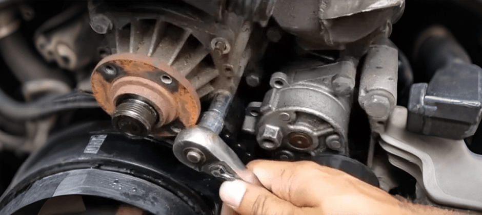 how to replace tractor water pump