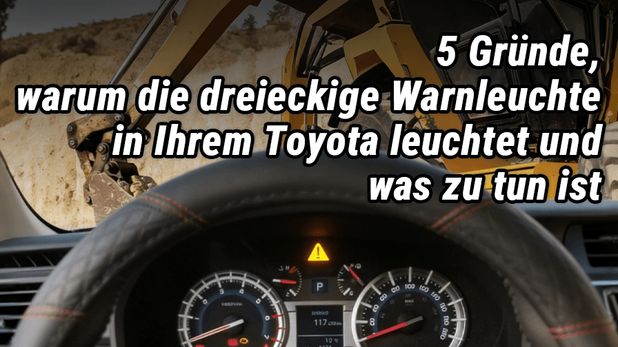 5 Gründe, warum die dreieckige Warnleuchte in Ihrem Toyota leuchtet und was zu tun ist