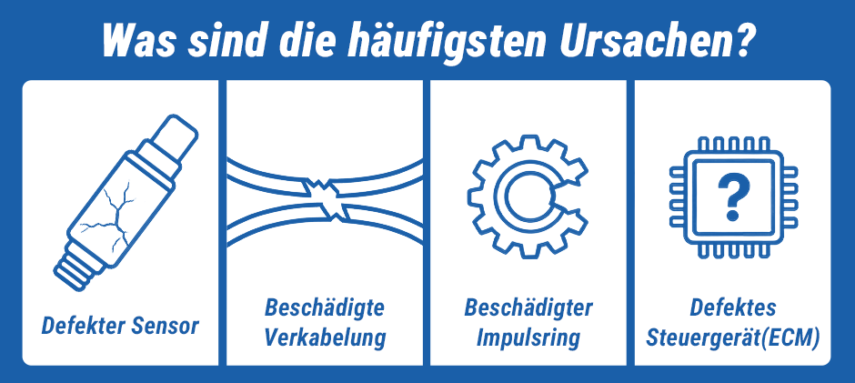 Was sind die 4 häufigsten Ursachen für P0335?
