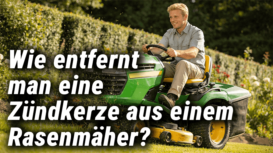 Wie entfernt man eine Zündkerze aus einem Rasenmäher?