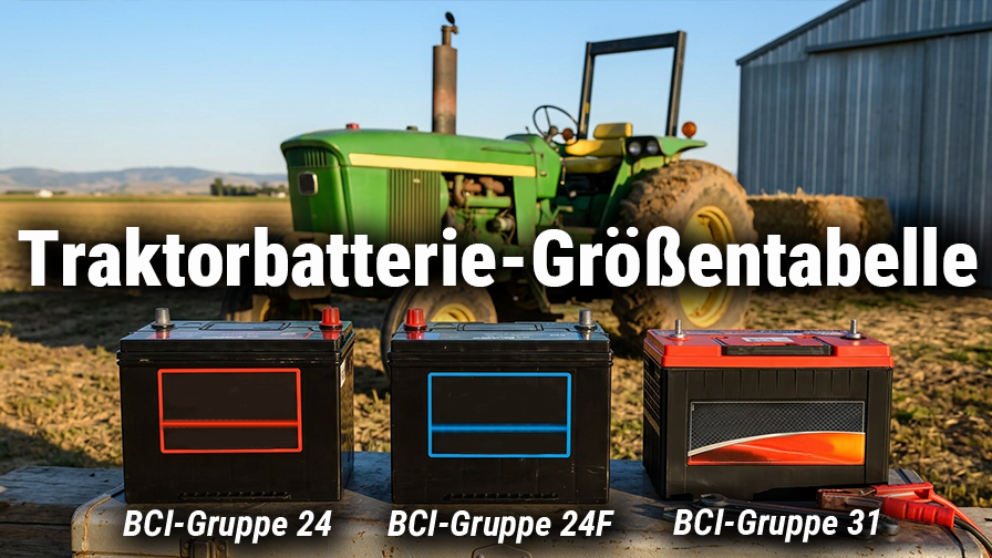Traktorbatterie-Größentabelle