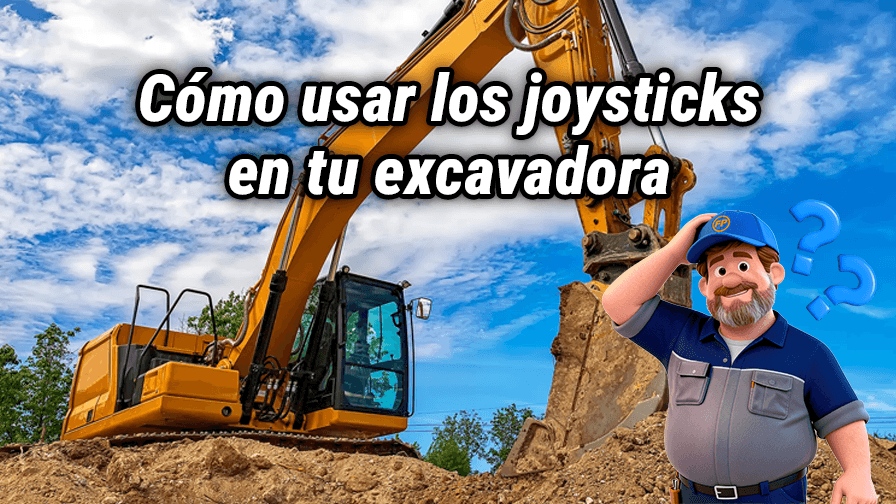 ¿Cómo usar los joysticks de tu excavadora?