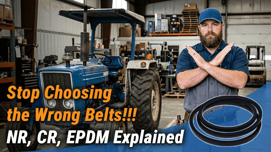Stop Choosing the Wrong Belts: NR, CR, NBR, NPDM  Explained (2026)