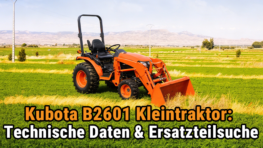 Kubota B2601 Kleintraktor: Technische Daten & Ersatzteilsuche
