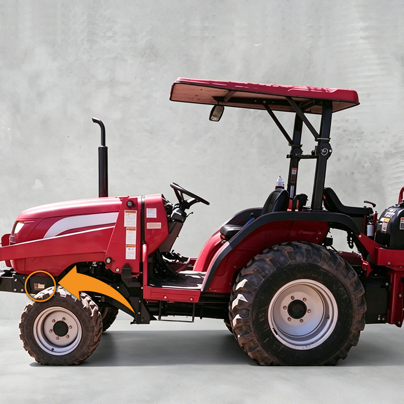 Mahindra tractor serial number location on the frame rail