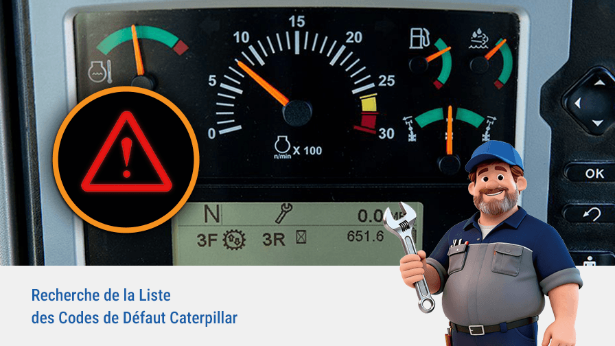 Recherche de la Liste des Codes de Défaut Caterpillar
