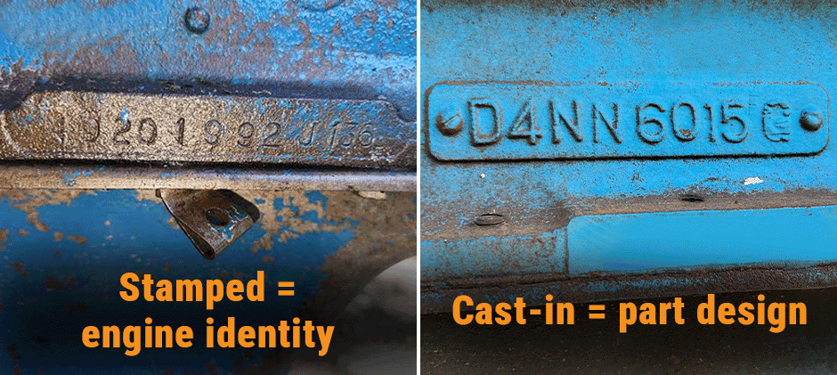 Engine Number vs. Casting Number