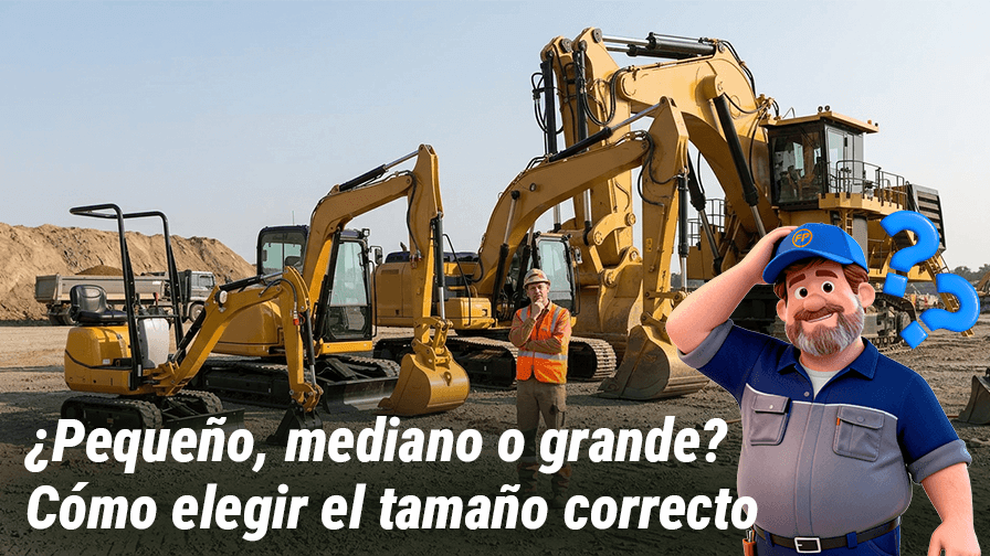 Cómo elegir excavadoras CAT: mini, pequeña o grande