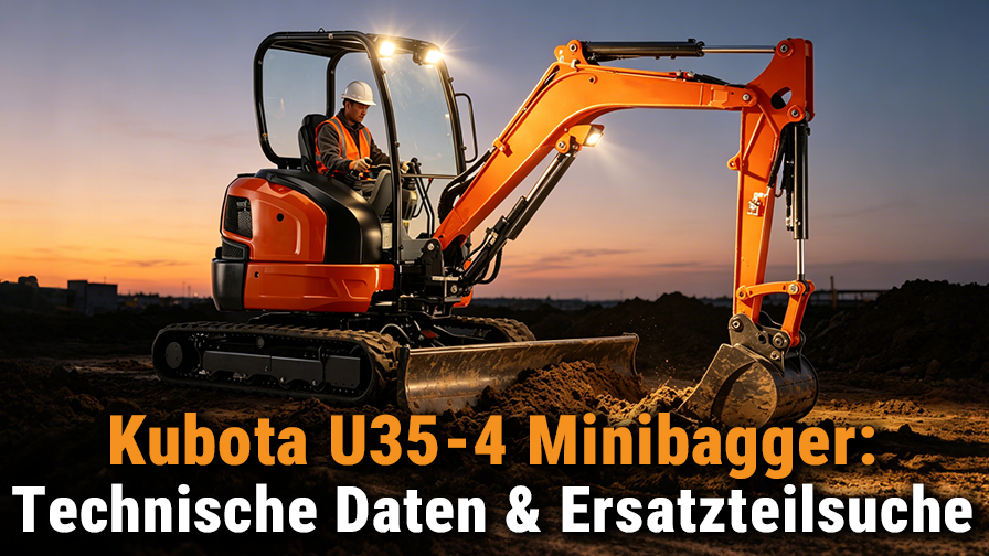 Kubota U35-4 Minibagger: Technische Daten & Ersatzteilsuche