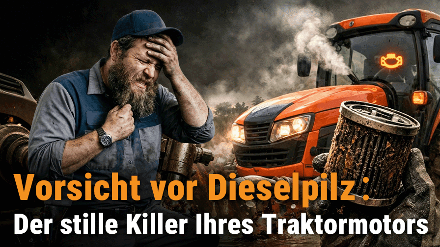 Vorsicht vor Dieselpilz: Der stille Killer Ihres Traktormotors