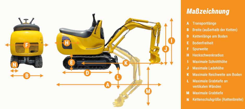 Komatsu PC01‑1 Minibagger