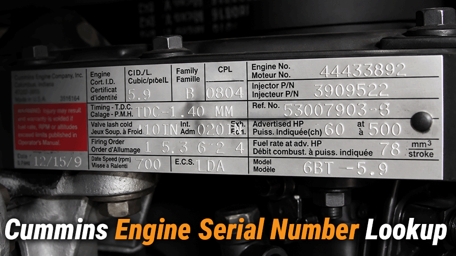 Cummins Engine Serial Number Lookup: A Complete Guide