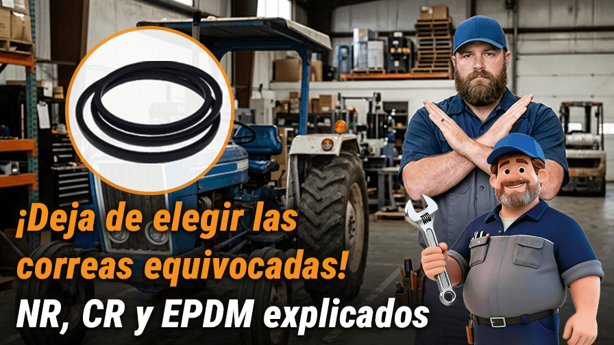 ¿Qué correa elegir? Diferencias entre NR, CR, NBR y EPDM
