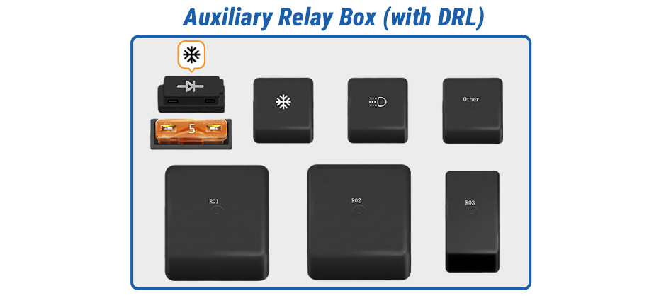 Ford F-150 Fuse Relay Box with DRL