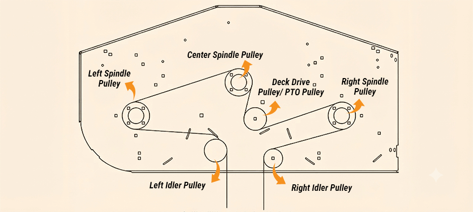Gravely Mower Deck Belt Diagram