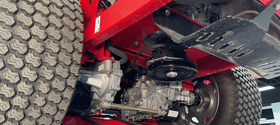 How to replace mower deck belt with a diagram