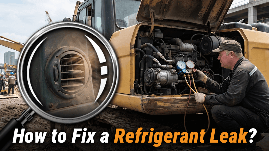 How to Fix a Refrigerant Leak on an Excavator AC?
