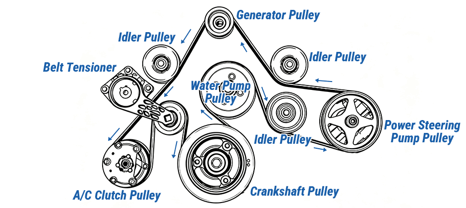 Serpentine belt diagram