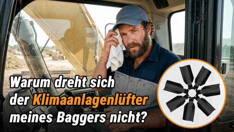 Warum dreht sich der Klimaanlagenlüfter meines Baggers nicht?