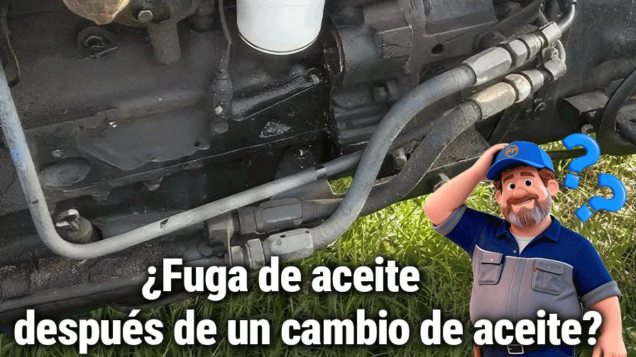 ¿Por qué pierde aceite mi máquina después de un cambio de aceite?