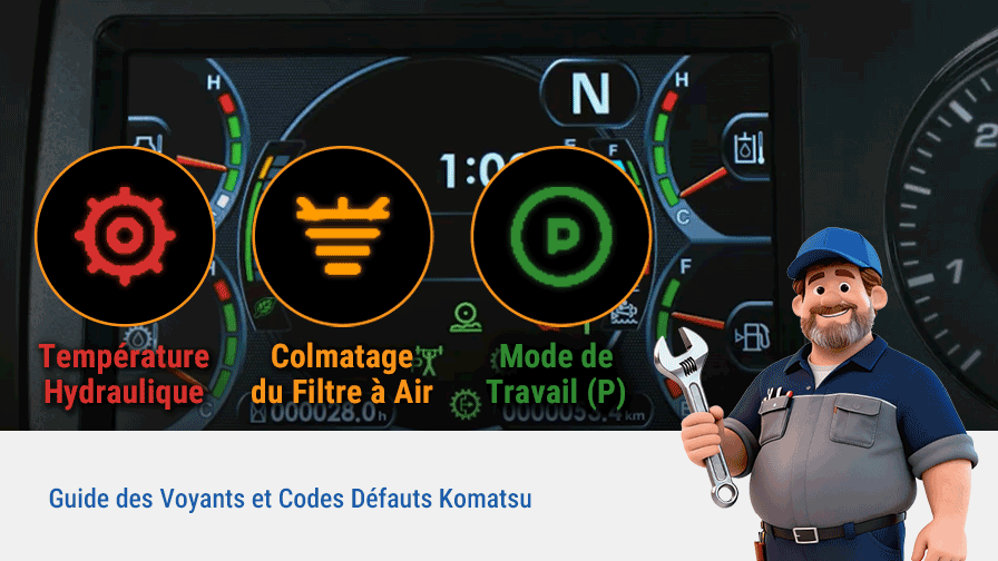 Guide des Voyants et Codes Défauts Komatsu