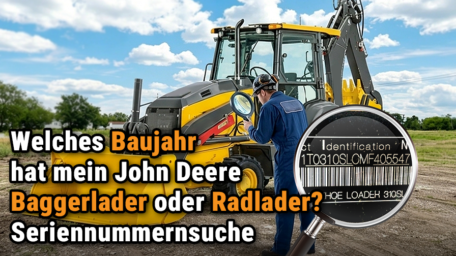 Welches Baujahr hat mein John Deere Baggerlader oder Radlader?