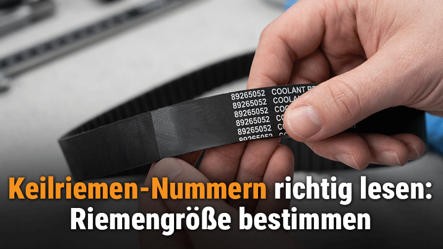 Keilriemen-Nummern richtig lesen: Riemengröße bestimmen