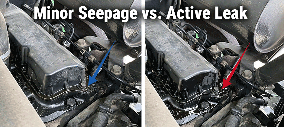 Minor Seepage vs. Active Leak