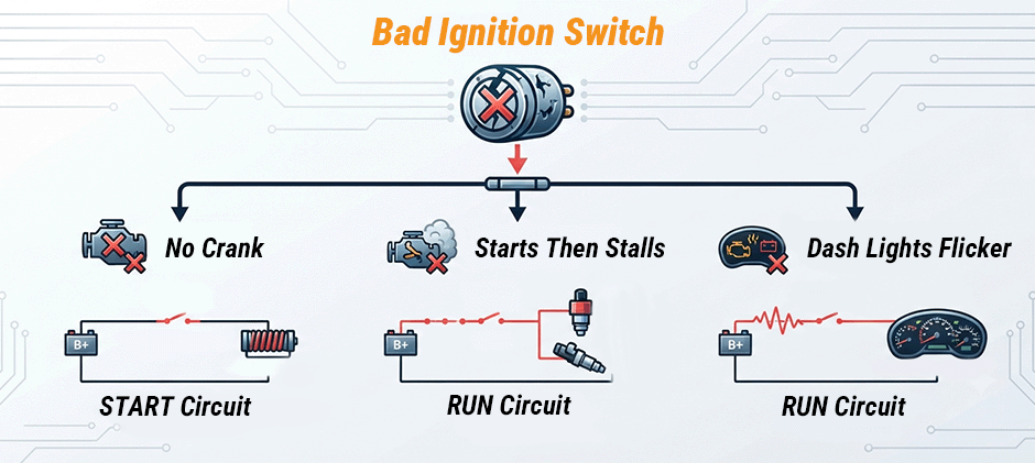 Common Signs of a Bad Ignition Switch
