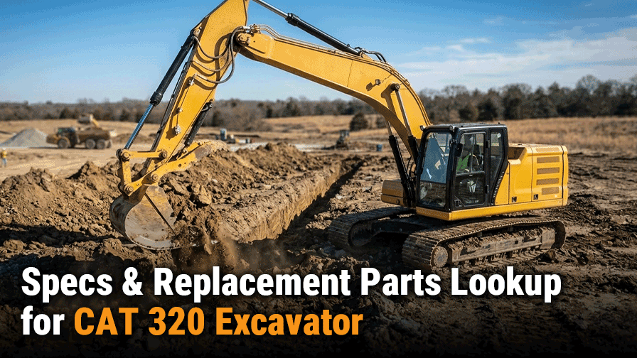 Specs and Parts Lookup for CAT 320 Excavator
