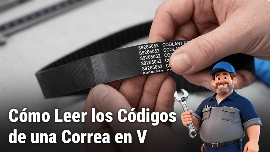 Cómo identificar una correa trapezoidal