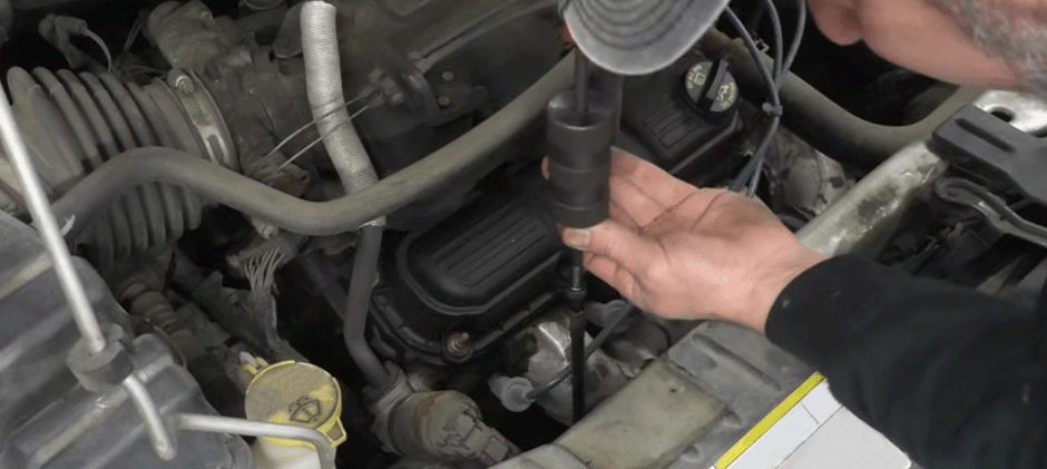 how to remove a stuck dipstick