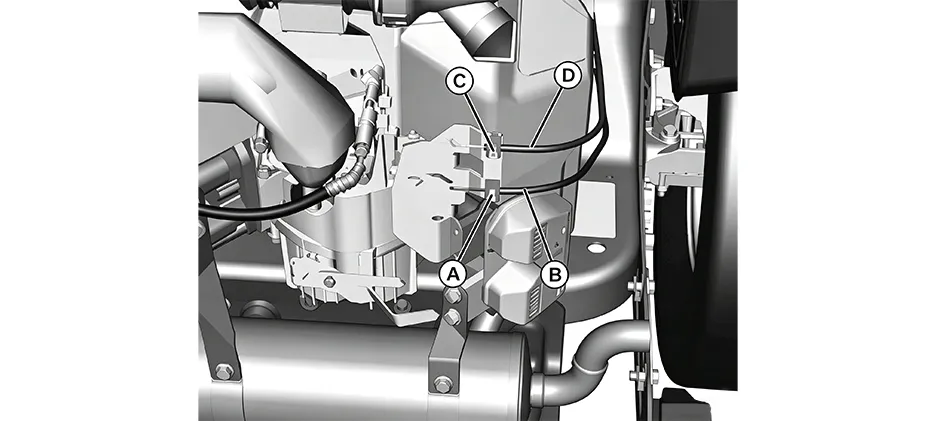 Kawasaki-Gasgestänge-Diagramm