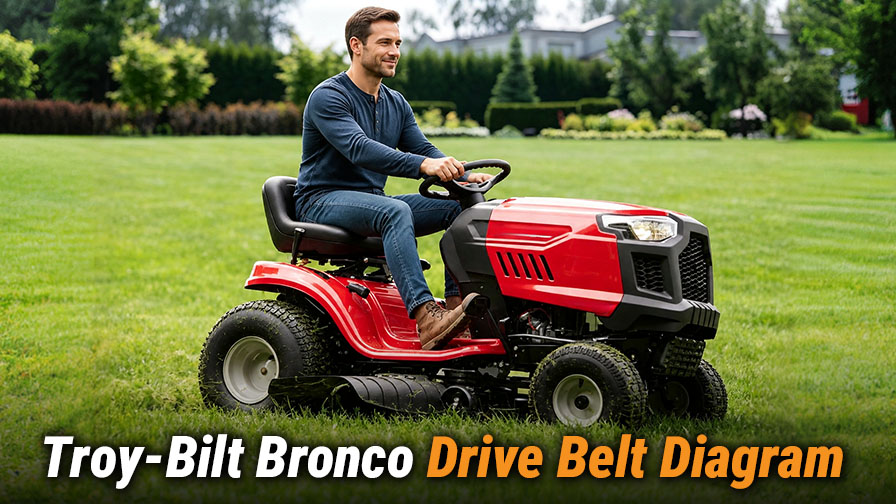 Troy-Bilt Bronco Drive Belt Diagram and Replacement Guide