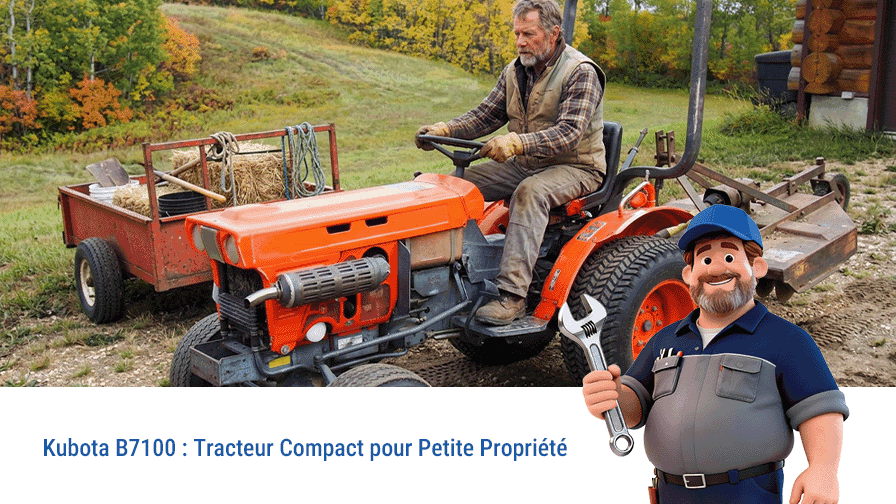 Kubota B7100: Tracteur Compact pour Petite Propriété