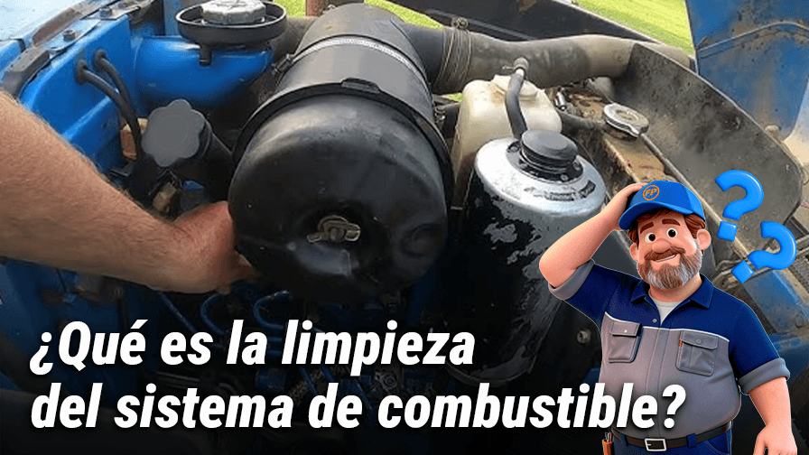 Limpieza del sistema de combustible para maquinaria