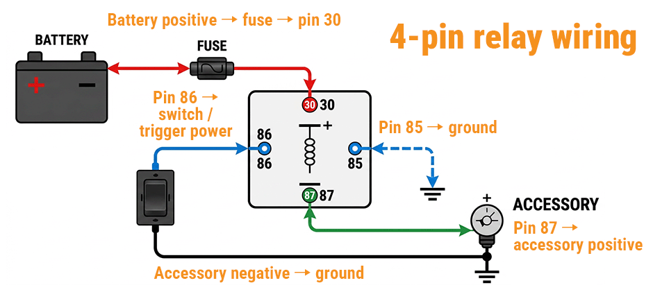 4-Pin Relay Wiring