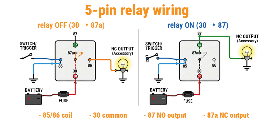 5-Pin Relay Wiring