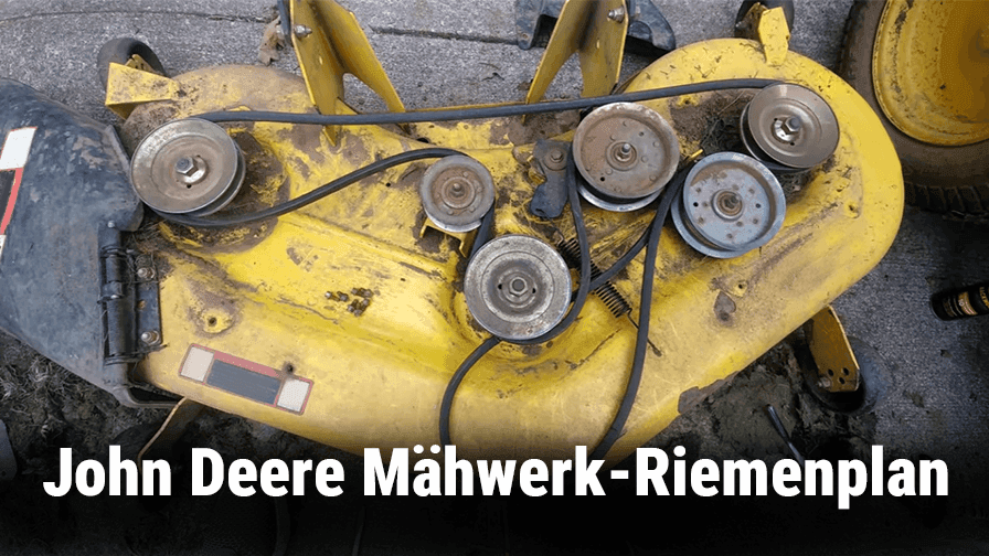John Deere Mähwerk-Riemenplan: Riemenführung und Montage