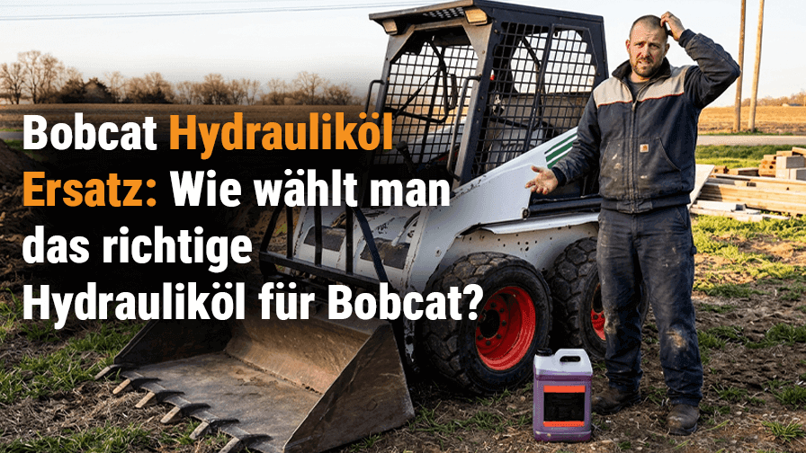 Bobcat Hydrauliköl Ersatz: Wie wählt man das richtige Hydrauliköl für Bobcat?