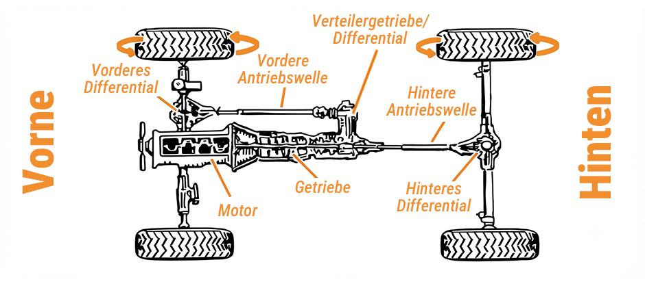 Vorderes vs. hinteres Differential erklärt