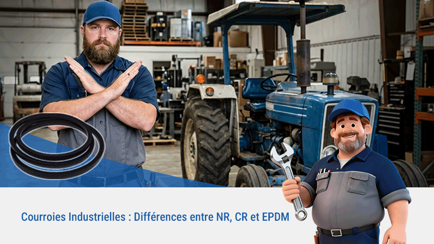 Courroies Industrielles : Différences entre NR, CR et EPDM