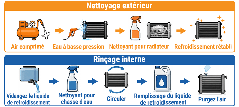 Les meilleures solutions pour réparer un radiateur obstrué