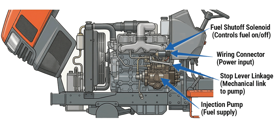 What Does a Kubota Fuel Shutoff Solenoid Do?