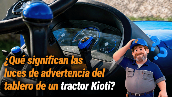 Significado de las luces de advertencia del tractor Kioti