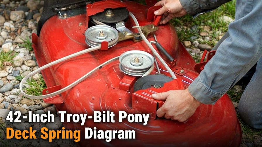 42-inch Troy-Bilt Pony Deck Spring Diagram Explained